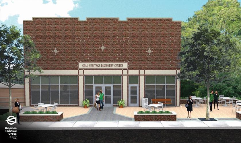 Coal Heritage Discovery Center Exterior Rendering; Mt. Hope, WV