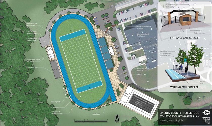 Lincoln County High School Football Complex Master Plan; Hamlin, WV